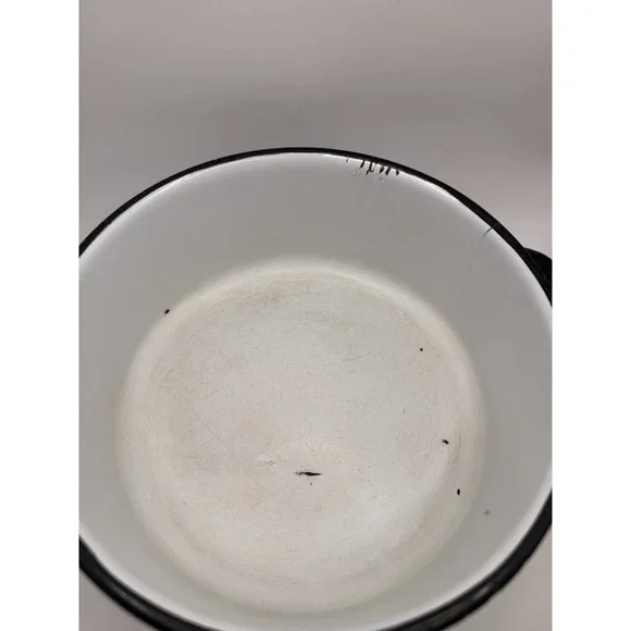 Vintage Berggren Swedish Folkart Enamelware Pot w/Lid "Denna Stuvning" Z10 - Picture 14 of 16